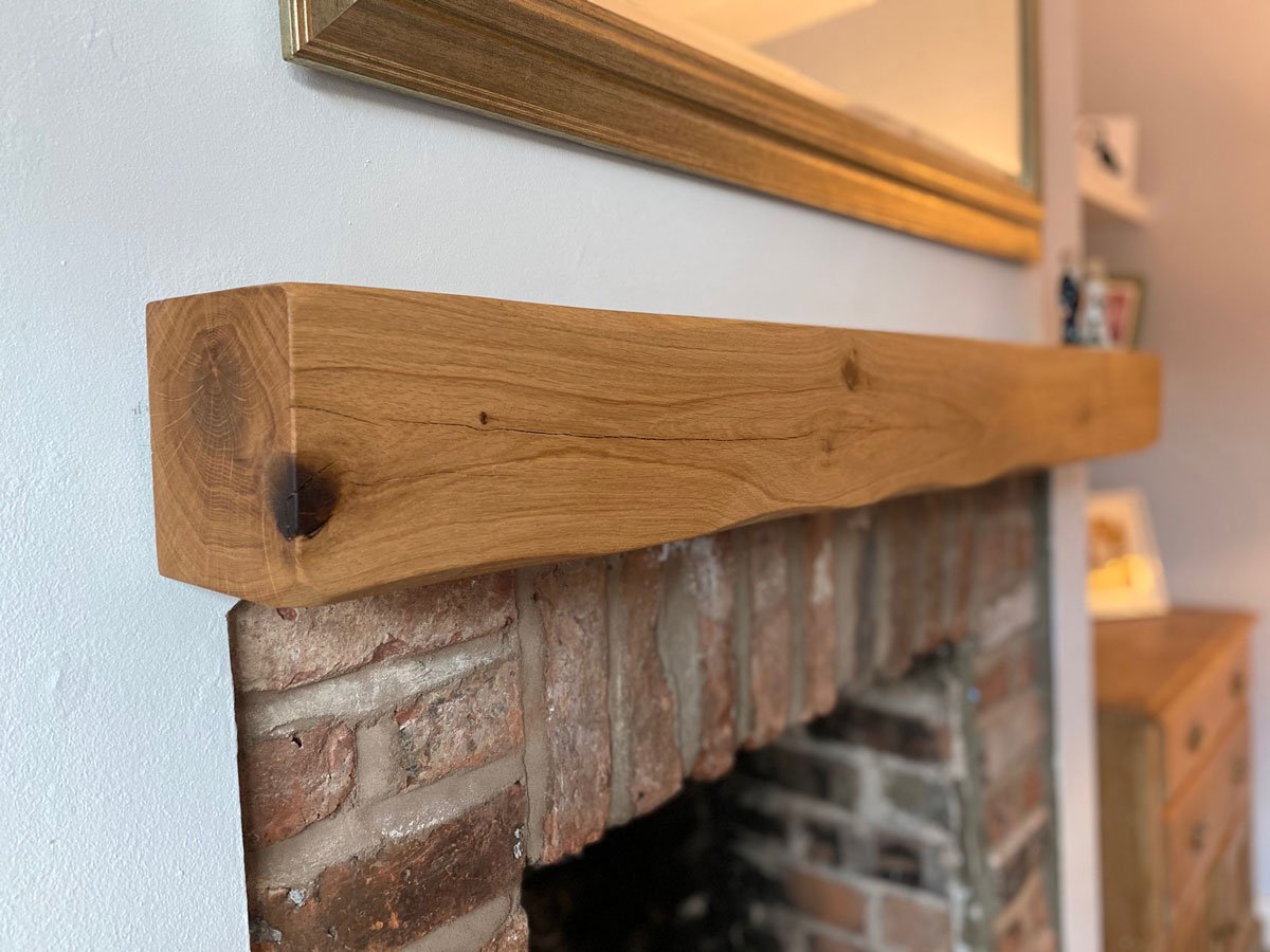 Oak Fireplace Beams - Highest Quality, Best Value Mantels (Planed and Sanded)