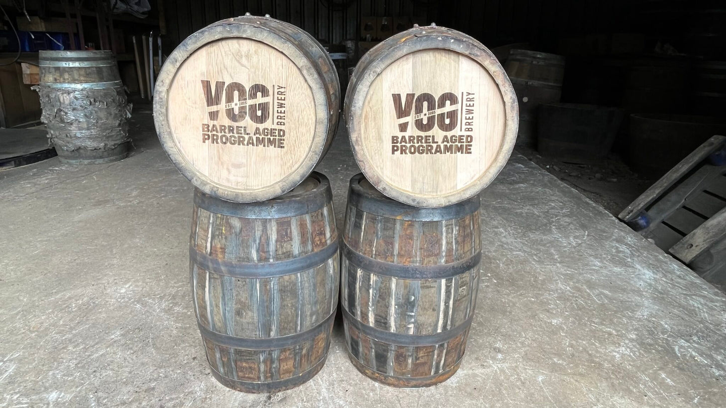Professionally Recoopered Solid Oak Barrels for Use in Distilling / Alcohol making