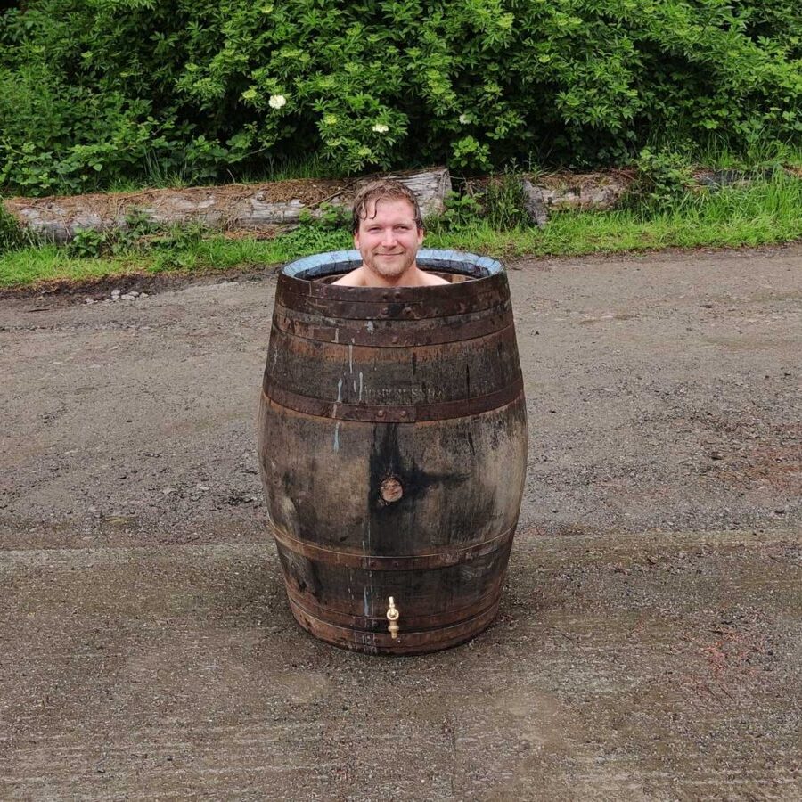 Oak Wine & Whiskey Barrel Ice Baths