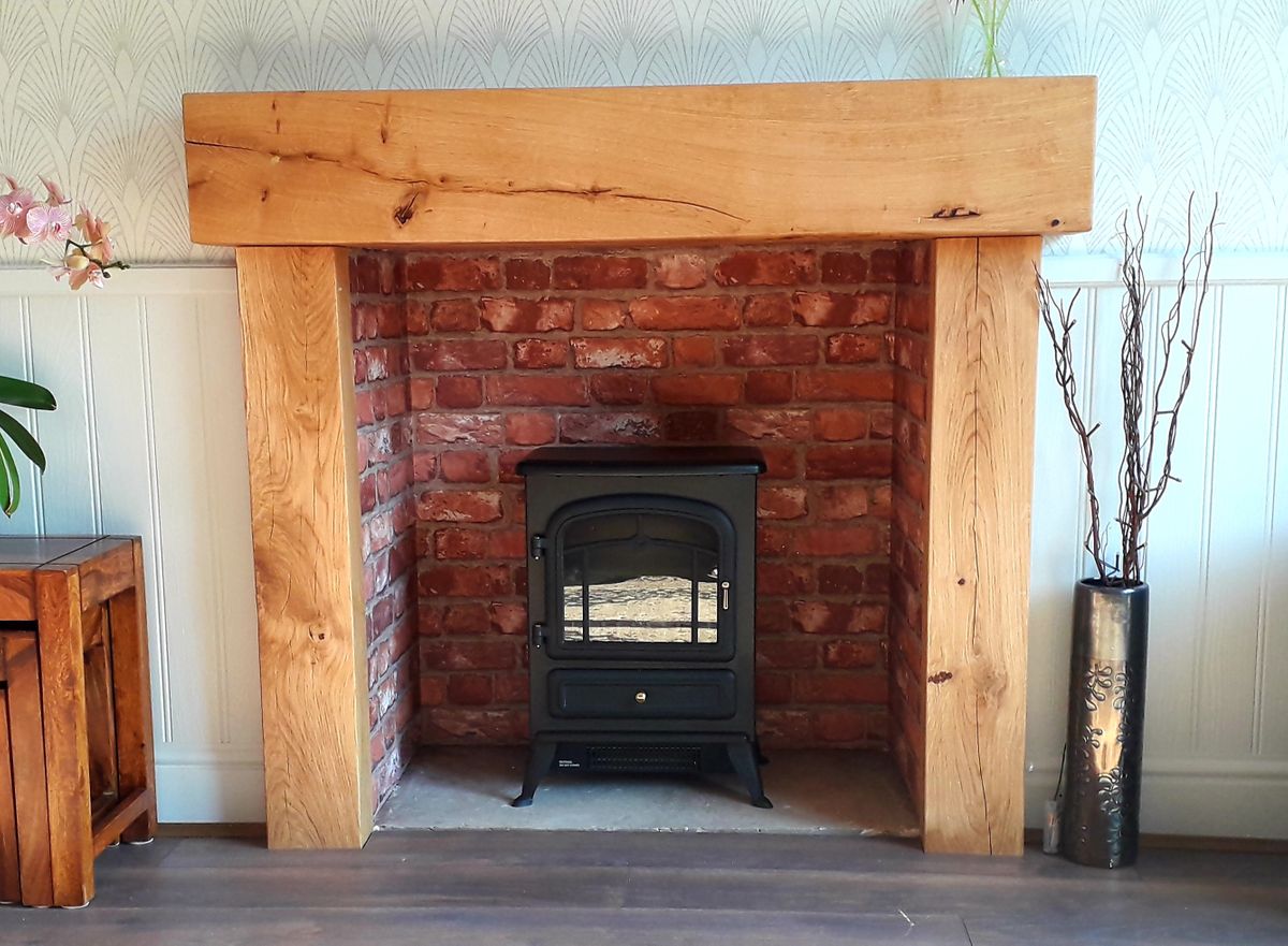 Oak Beam Fireplace Surround - 1200mm Wide