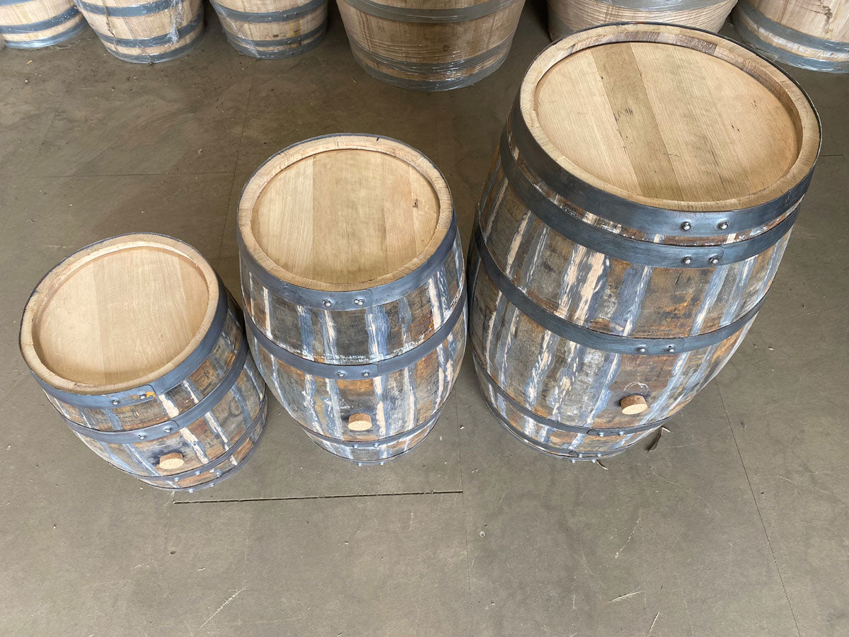 Professionally Recoopered Solid Oak Barrels for Use in Distilling / Alcohol making