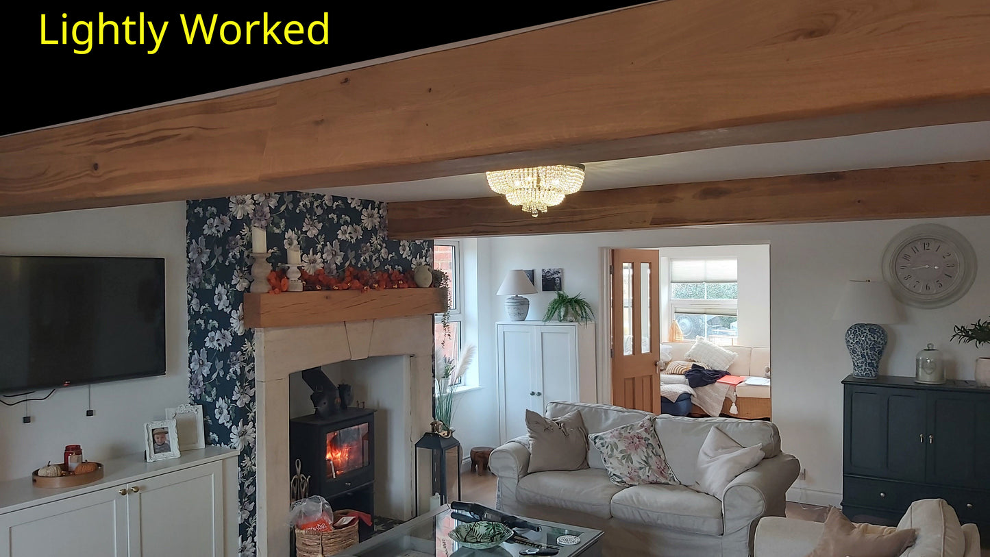 Oak Beam Cladding (RSJ Covers / Vaulted Ceiling / Cathedral Ceiling Hollow Beams)