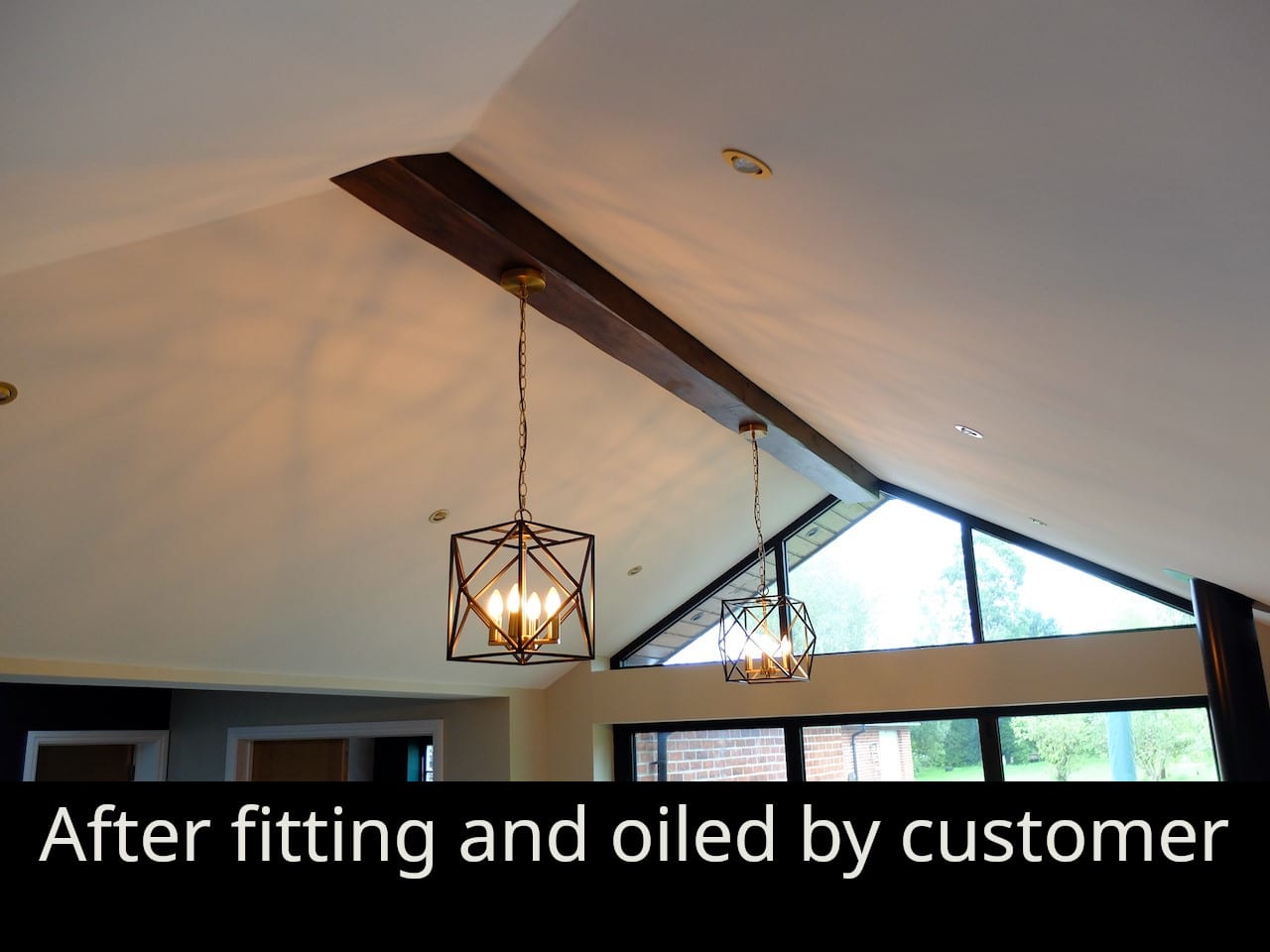Oak Beam Cladding (RSJ Covers / Vaulted Ceiling / Cathedral Ceiling Hollow Beams)