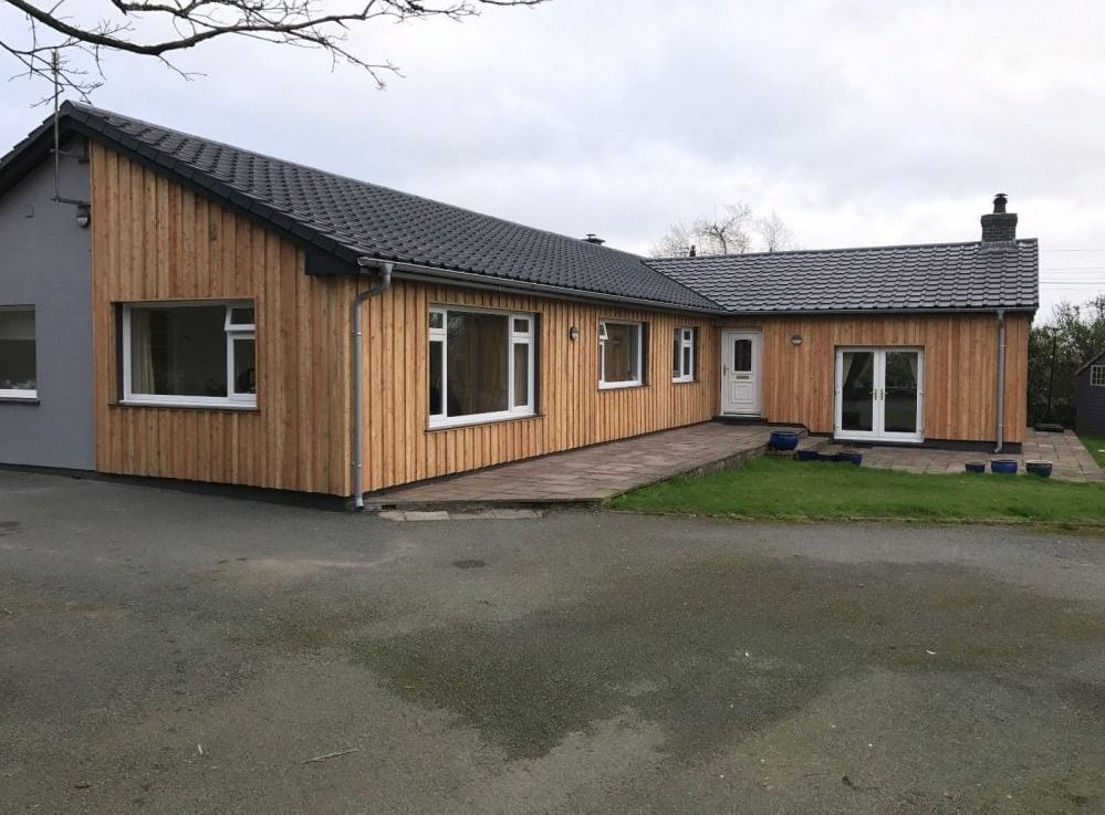 Freshly Cut British Larch T&G Cladding