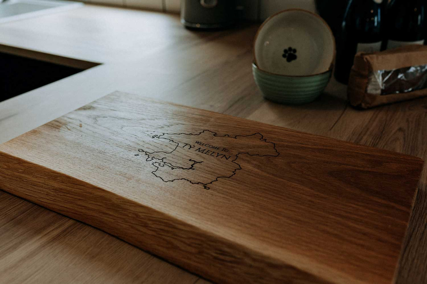 Solid Oak James Martin Style Chopping Board - Custom Size - Square Edge or Waney Edge
