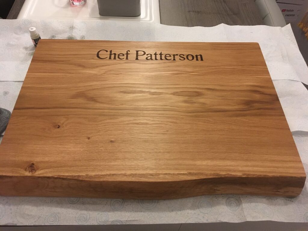 Solid Oak James Martin Style Chopping Board - Custom Size - Square Edge or Waney Edge