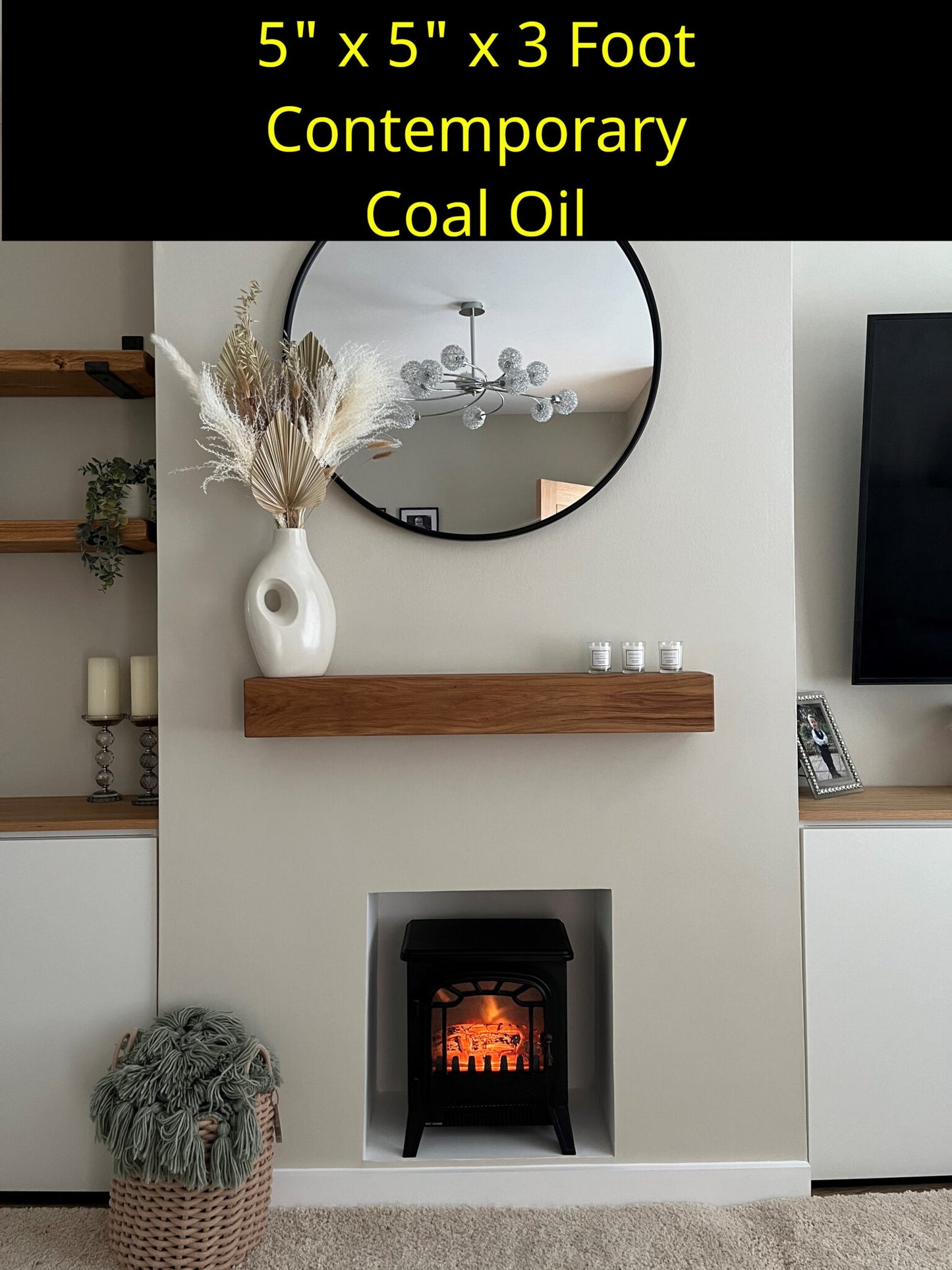 Oak Fireplace Beams - Highest Quality, Best Value Mantels (Planed and Sanded)