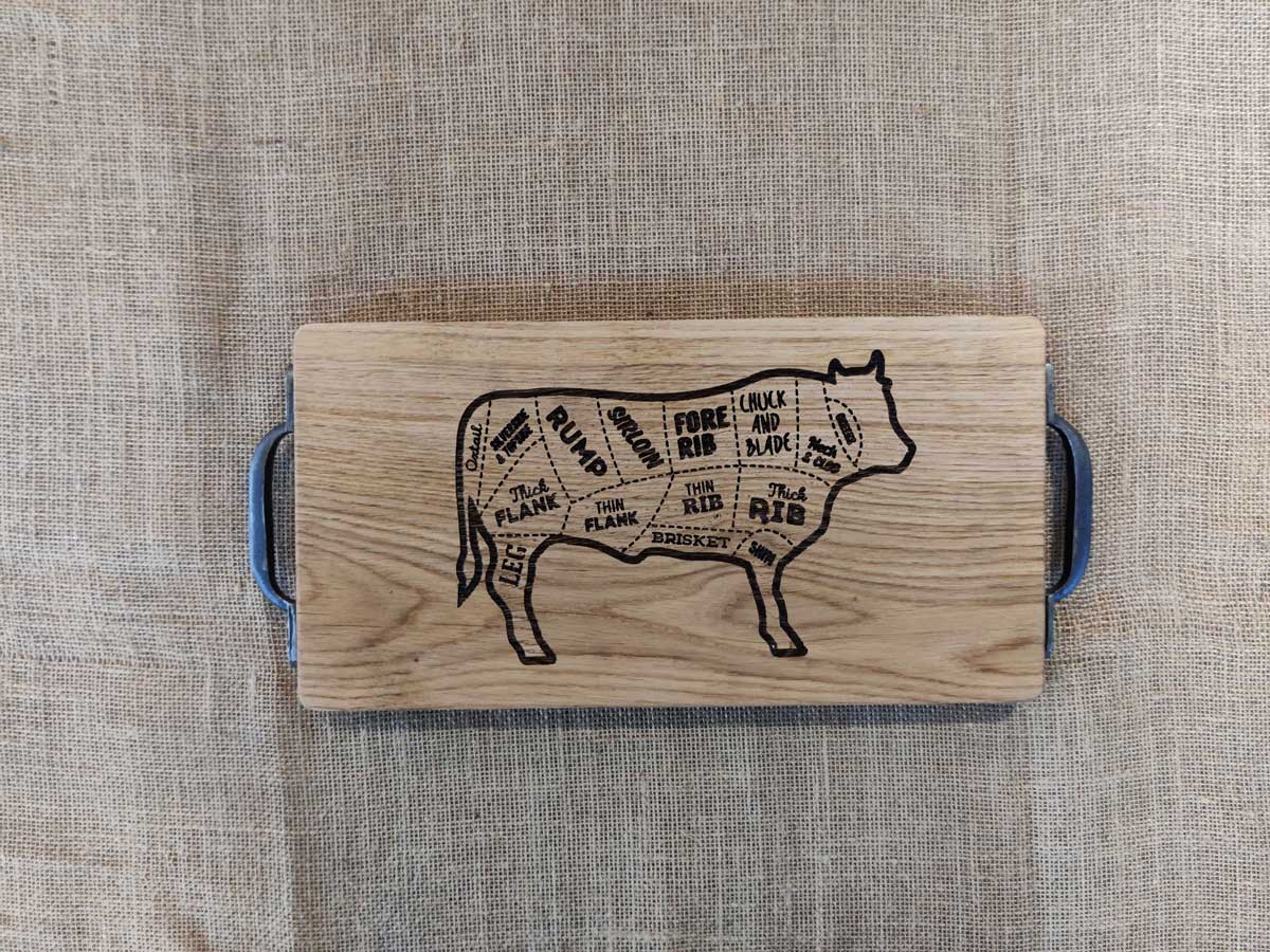 Solid Oak Chopping Boards with Personalised Engraving