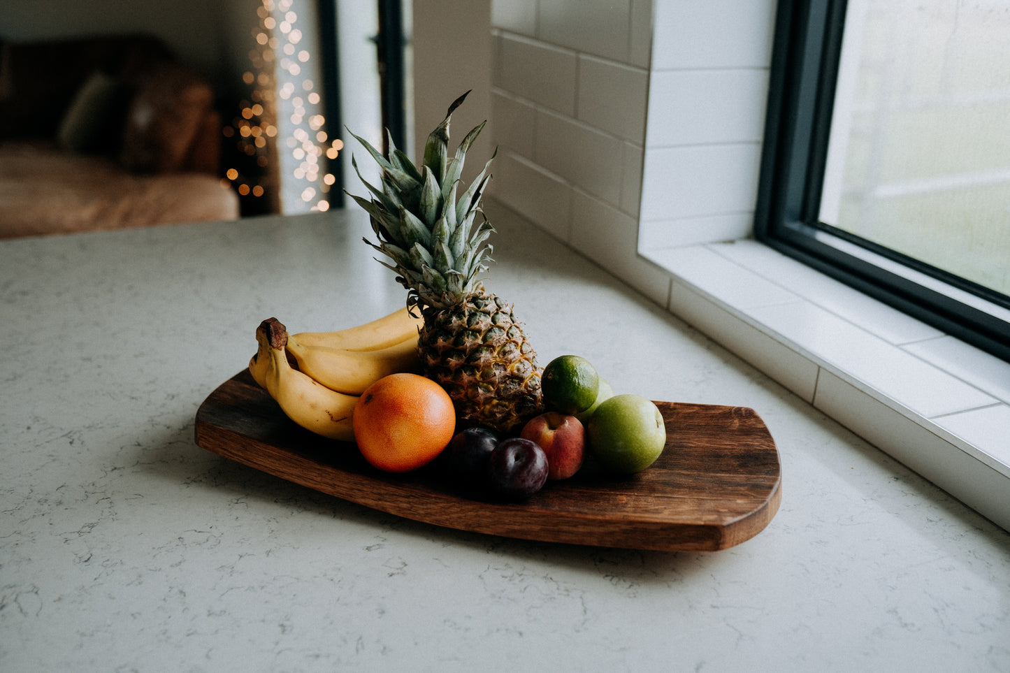 Fruit Bowl Handcrafted from Oak Barrel Staves