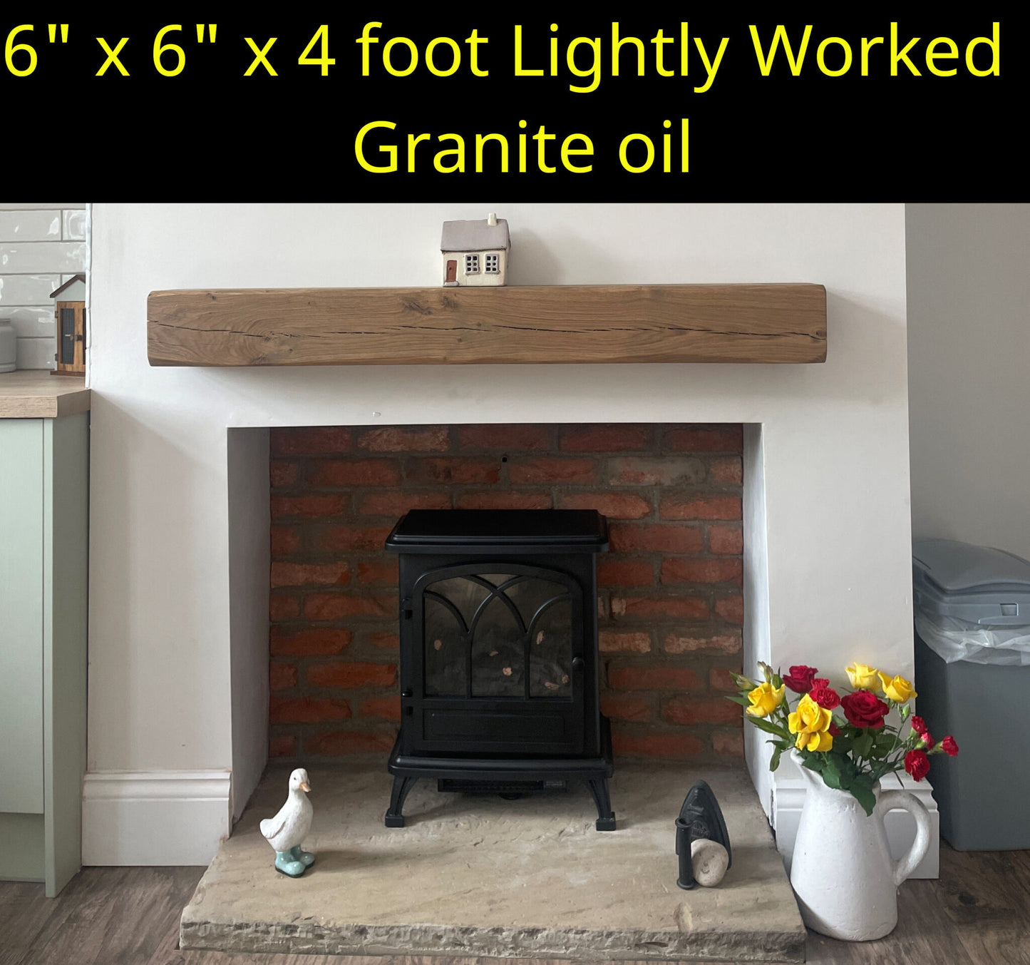 Oak Fireplace Beams - Highest Quality, Best Value Mantels (Planed and Sanded)