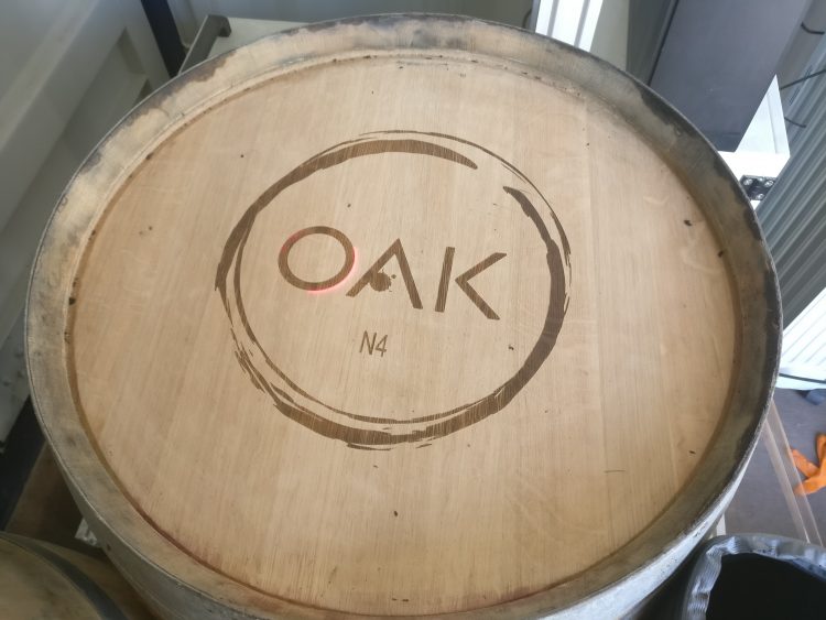 Reclaimed Oak Wine Barrel Top Lid