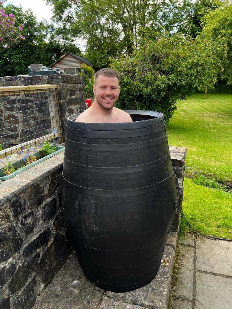 Oak Wine & Whiskey Barrel Ice Baths