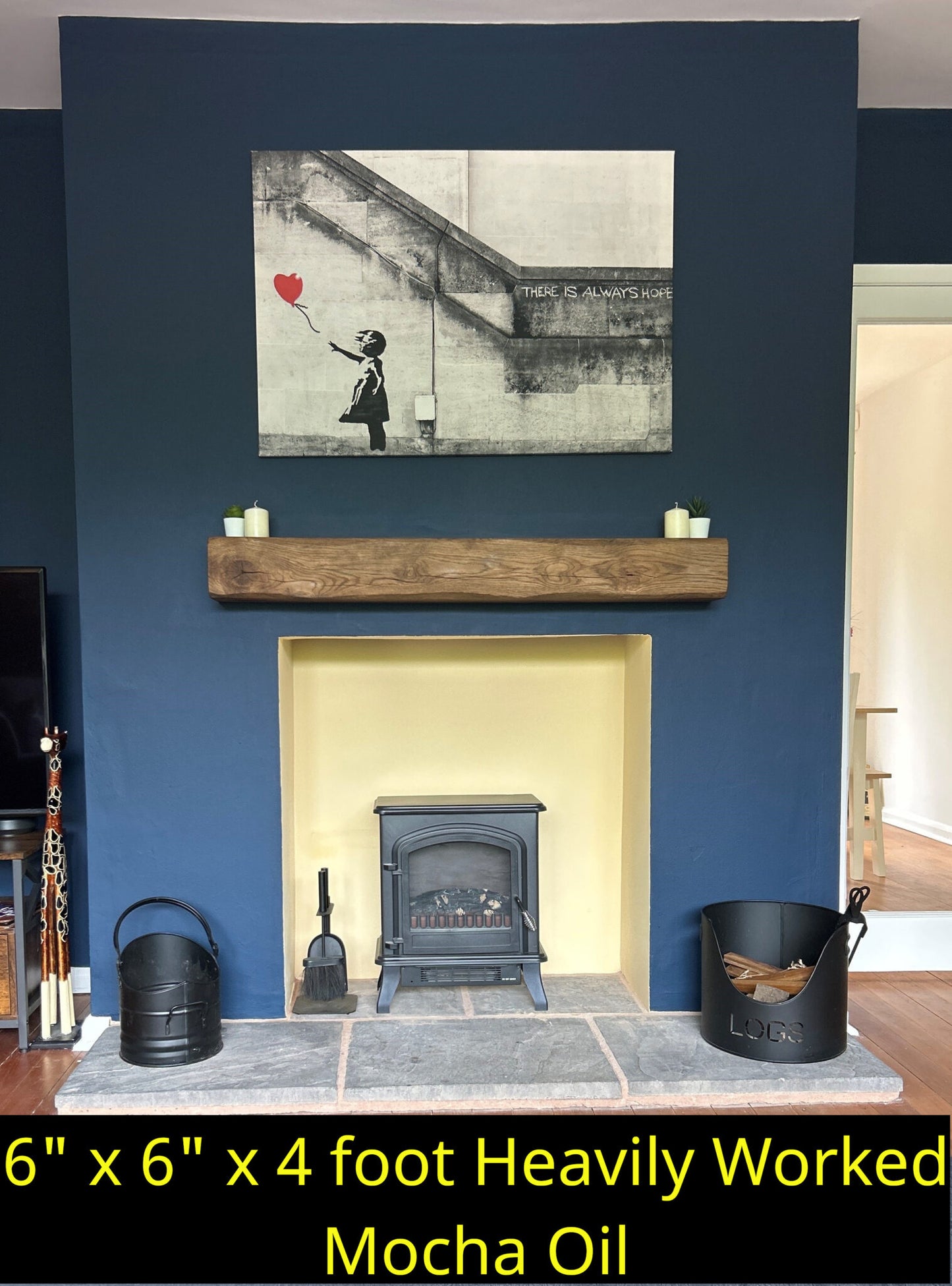 Oak Fireplace Beams - Highest Quality, Best Value Mantels (Planed and Sanded)