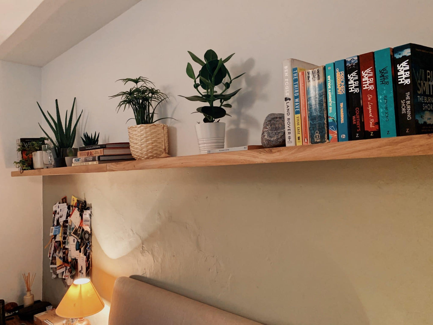 Oak Shelves with Brackets & Oils