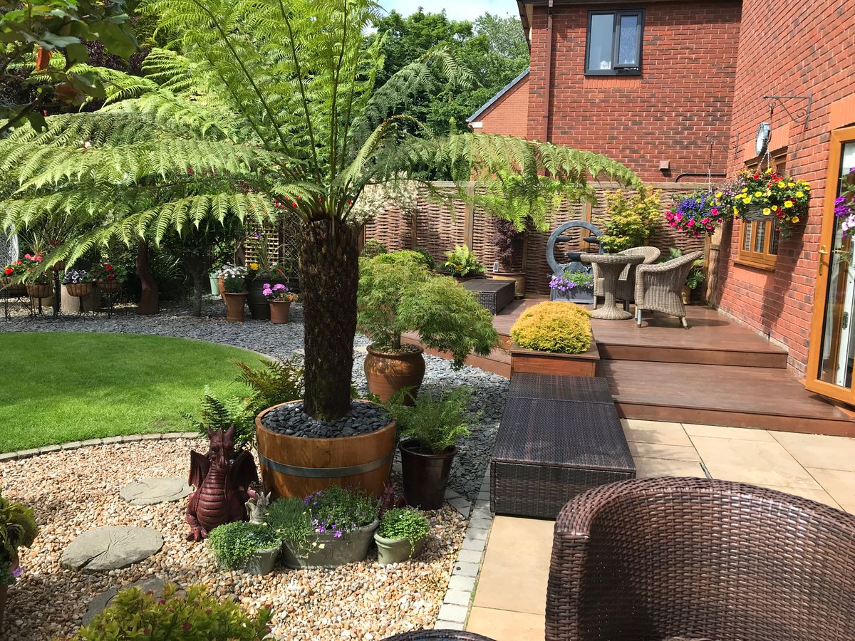 Oak Wine Barrel Planters