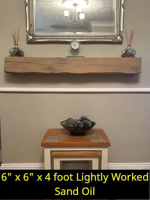 Oak Fireplace Beams - Highest Quality, Best Value Mantels (Planed and Sanded)