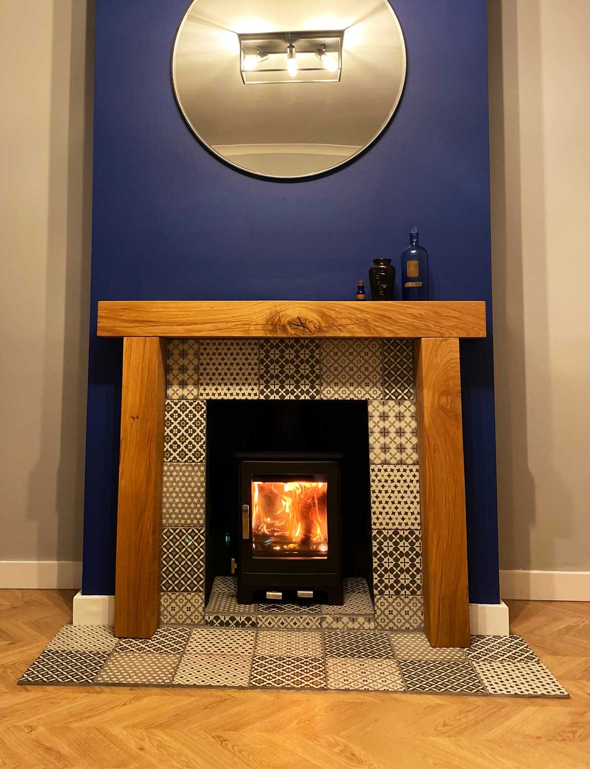 Oak Beam Fireplace Surround - 1200mm Wide