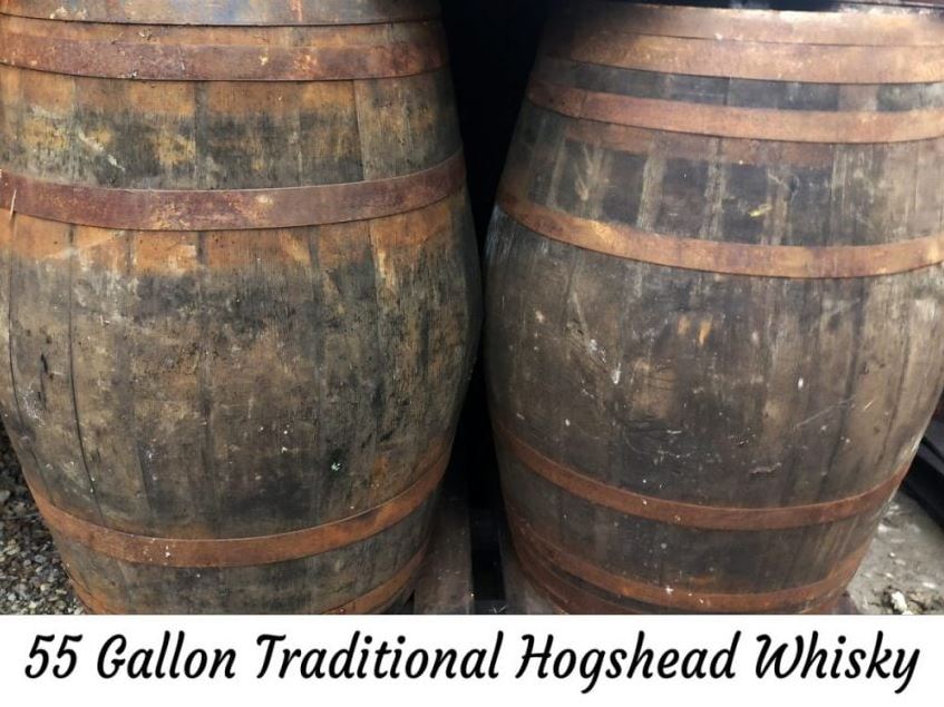 Oak Whisky Barrel Water Butt - 40 Gallon / 55 Gallon / 120 Gallon