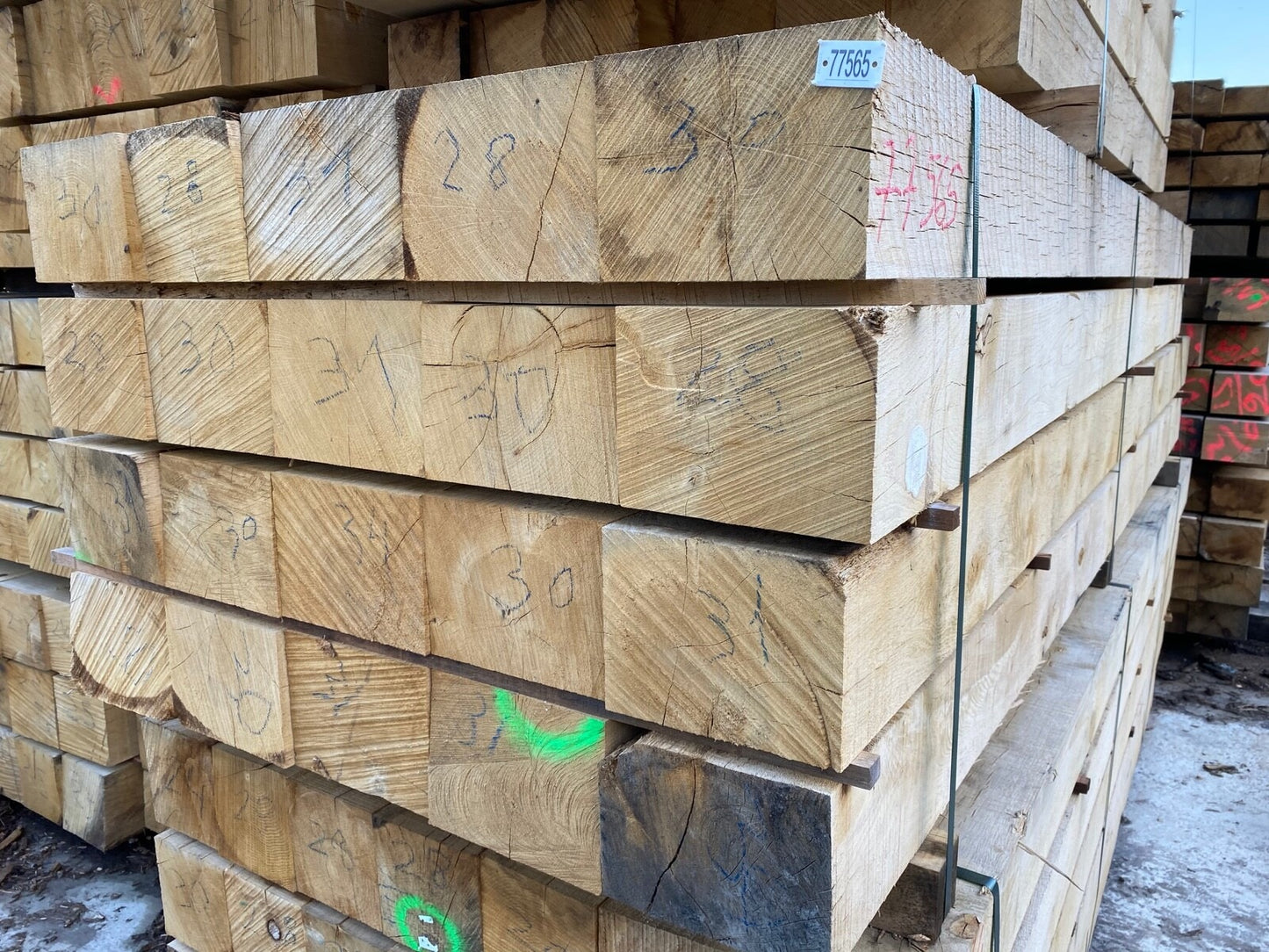 Oak Hardwood Fence Post Timber Bollards Gate Posts Wood Fencing Rail Solid Oak