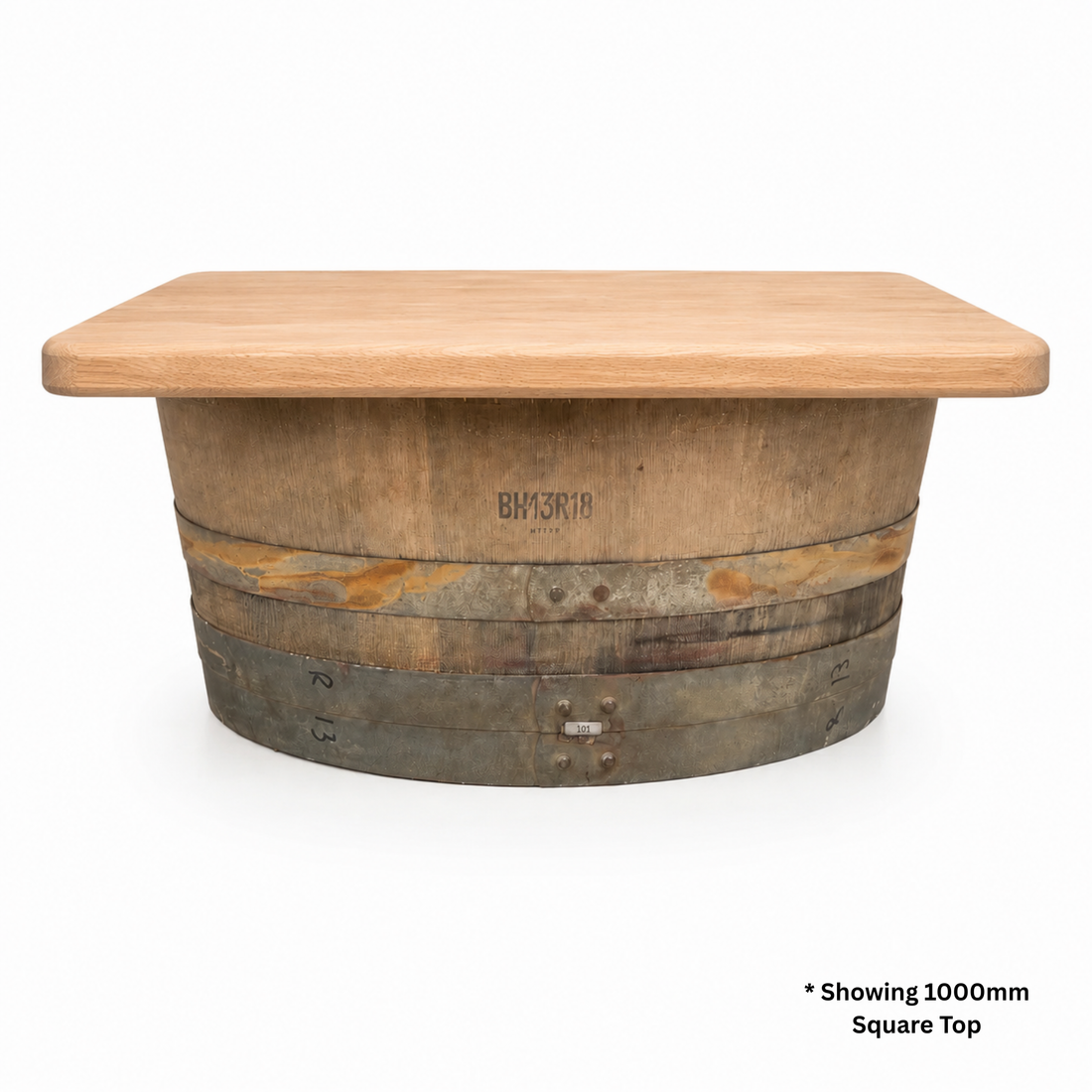 
                      
                        Round Wine Barrel Table with Handmade Barrel Stools
                      
                    