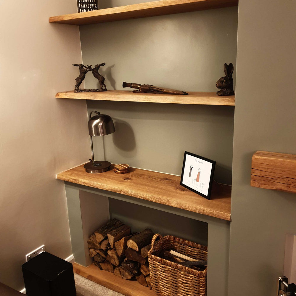 
                      
                        Oak Shelves with Brackets & Oils
                      
                    