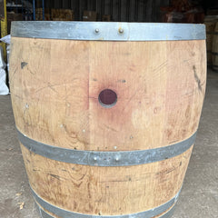 Oak Wine Barrel Planters