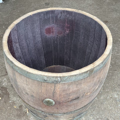 Oak Wine Barrel Planters