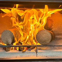 Round Hardwood Heat Logs – Premium Briquettes
