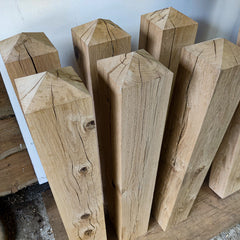 Oak Hardwood Fence Post Timber Bollards Gate Posts Wood Fencing Rail Solid Oak