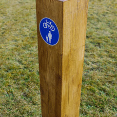 Oak Hardwood Fence Post Timber Bollards Gate Posts Wood Fencing Rail Solid Oak