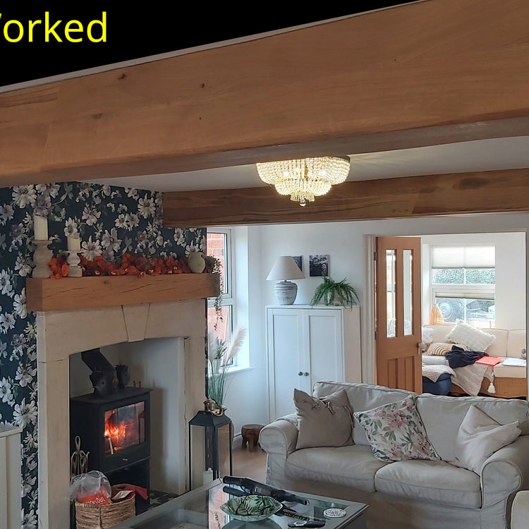 Oak Beam Cladding (RSJ Covers / Vaulted Ceiling / Cathedral Ceiling Hollow Beams)