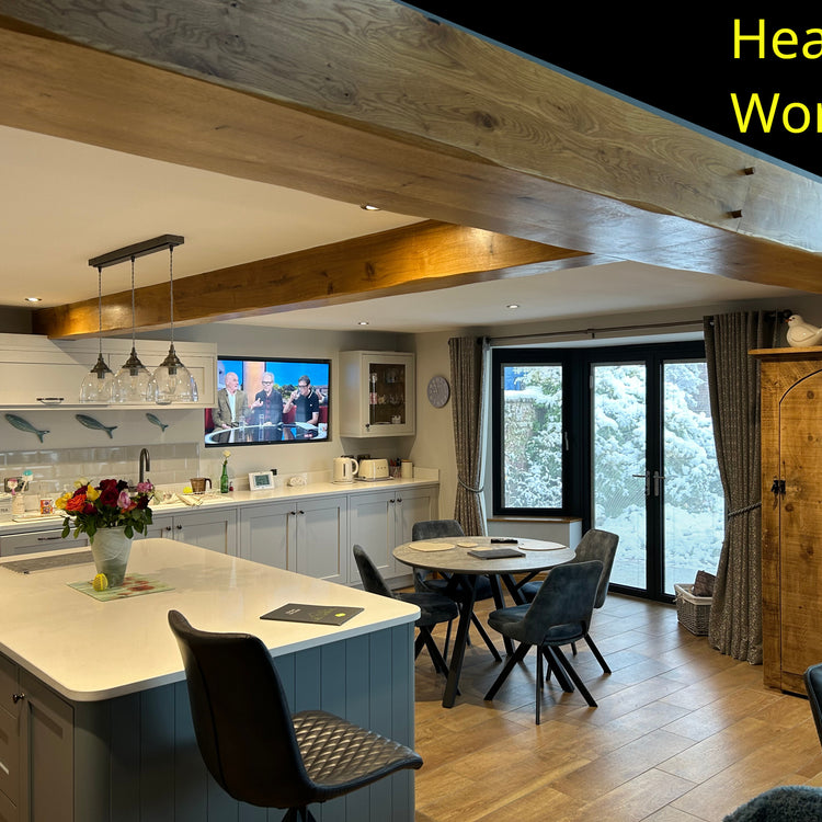 Oak Beam Cladding (RSJ Covers / Vaulted Ceiling / Cathedral Ceiling Hollow Beams)