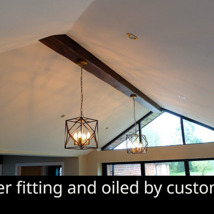 Oak Beam Cladding (RSJ Covers / Vaulted Ceiling / Cathedral Ceiling Hollow Beams)