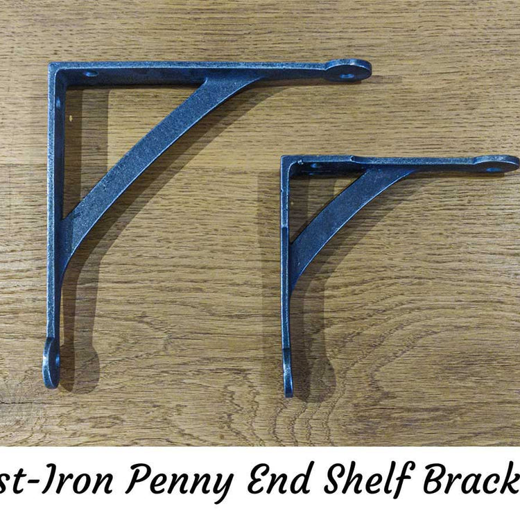 Oak Shelves with Brackets & Oils - Cut to Order Shelving, Custom Sizes