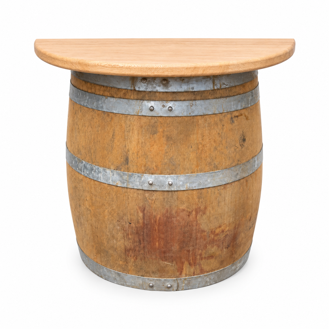 
                      
                        Half Wine Barrel Wall Table
                      
                    