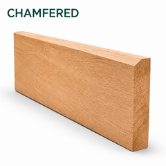 Oak Skirting Boards (Chamfered, Bull-Nosed or Square)