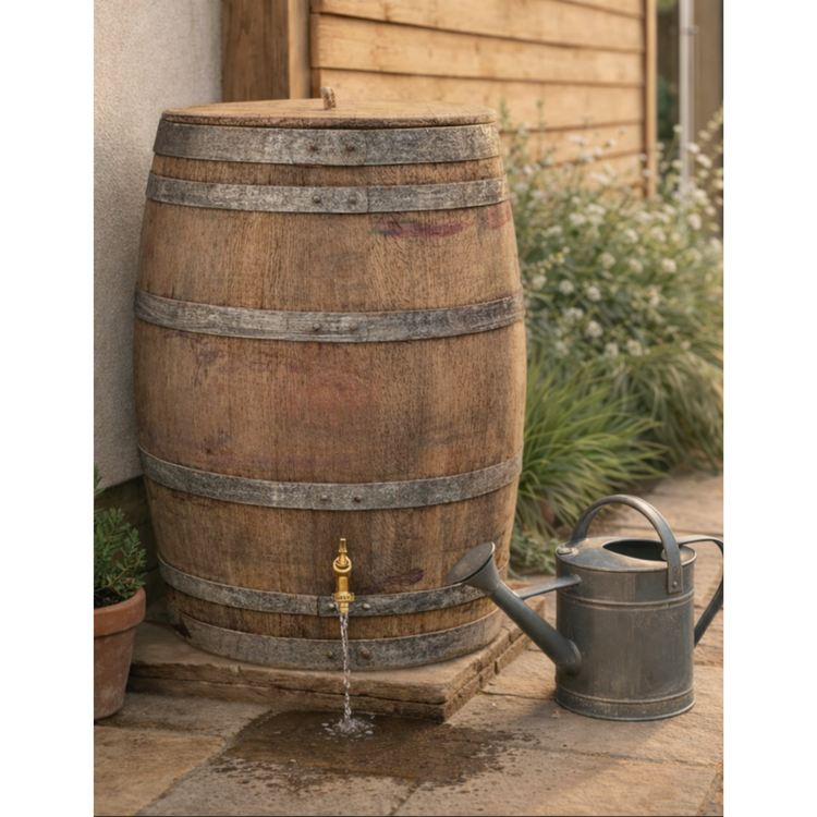 Genuine French Oak Wine Barrel Water Butt