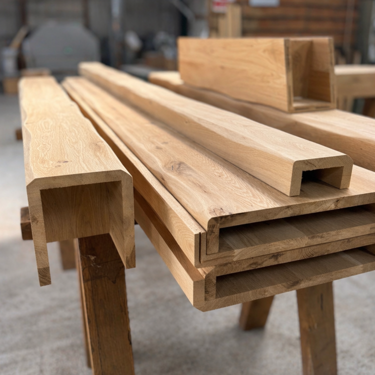 Oak Box Beams & RSJ Covers – Made to Measure Hollow Oak Beam Cladding