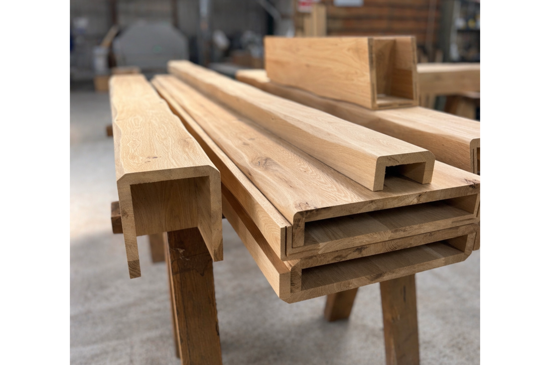
                      
                        Oak Box Beams & RSJ Covers – Made to Measure Hollow Oak Beam Cladding
                      
                    