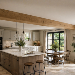 Oak Box Beams & RSJ Covers – Made to Measure Hollow Oak Beam Cladding