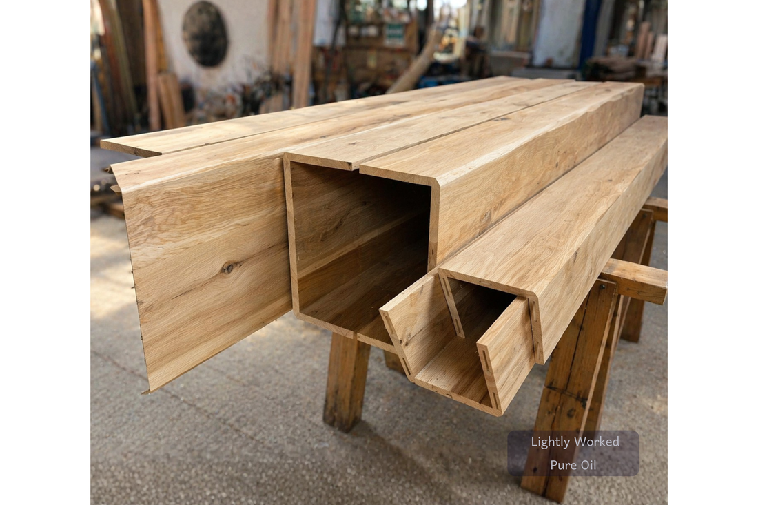 
                      
                        Oak Box Beams & RSJ Covers – Made to Measure Hollow Oak Beam Cladding
                      
                    