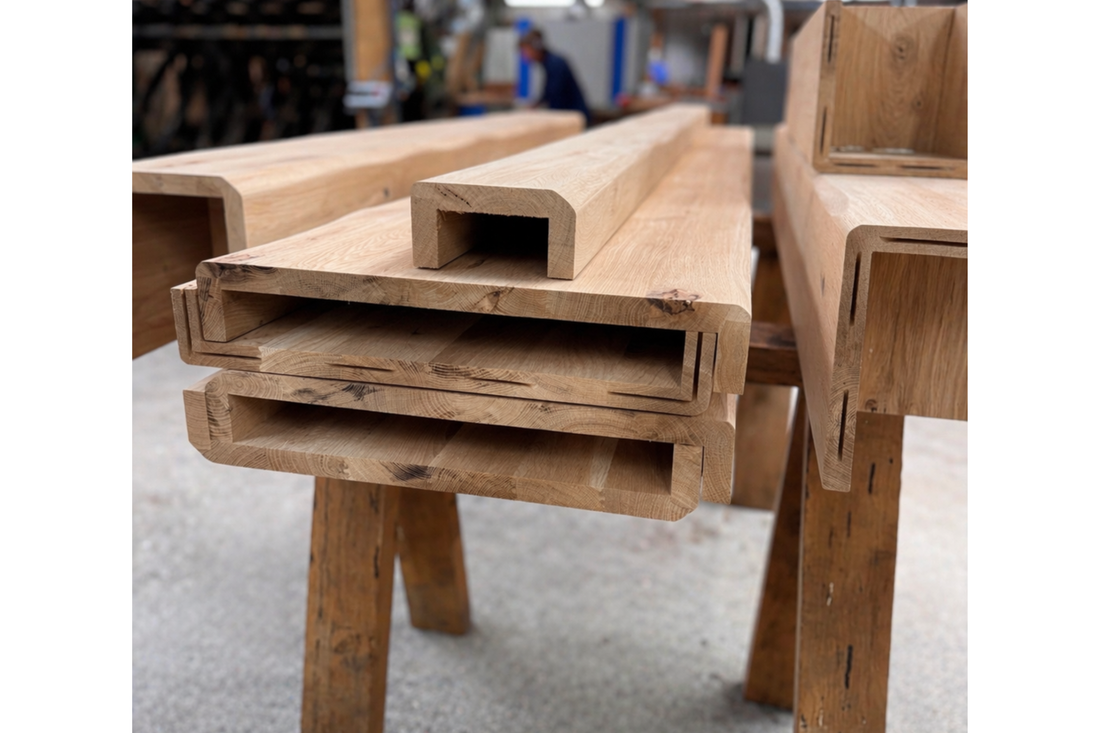 
                      
                        Oak Box Beams & RSJ Covers – Made to Measure Hollow Oak Beam Cladding
                      
                    