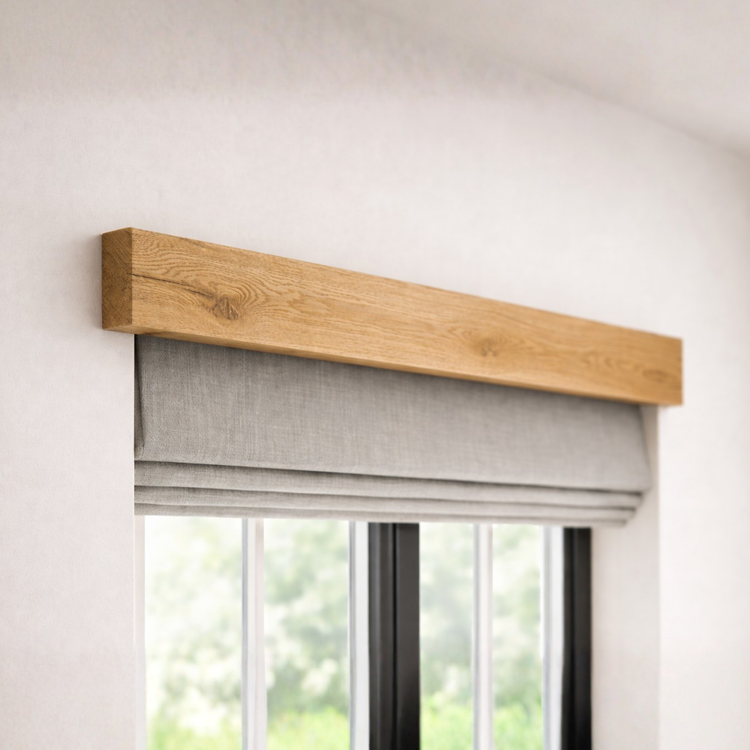 Decorative Oak Window Beam | Solid Oak Fascia Lintel | Celtic Timber UK