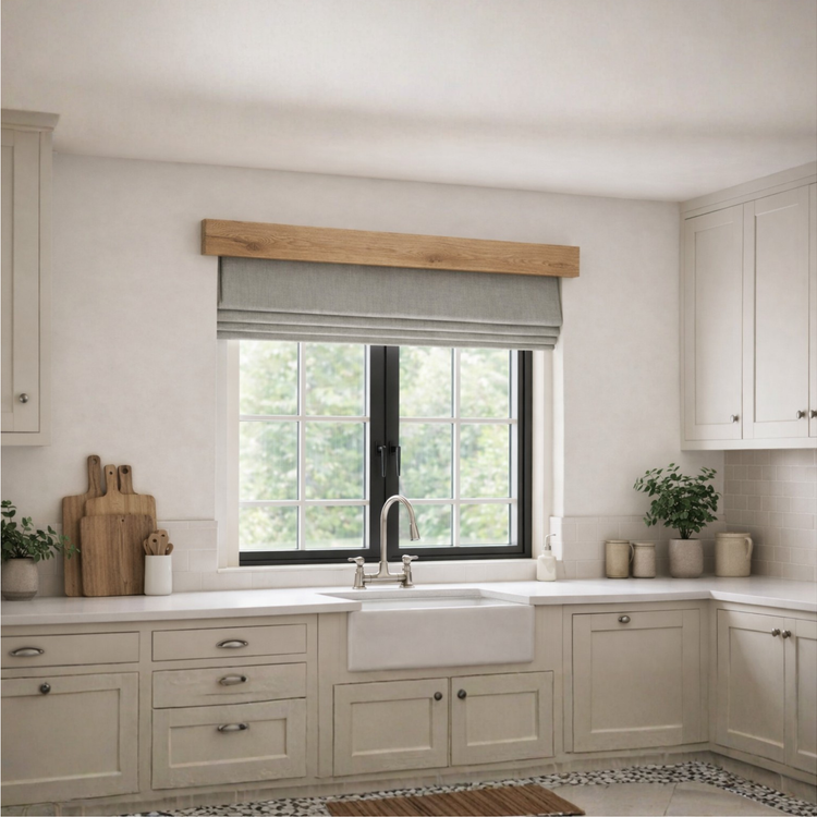 Decorative Oak Window Beam | Solid Oak Fascia Lintel | Celtic Timber UK