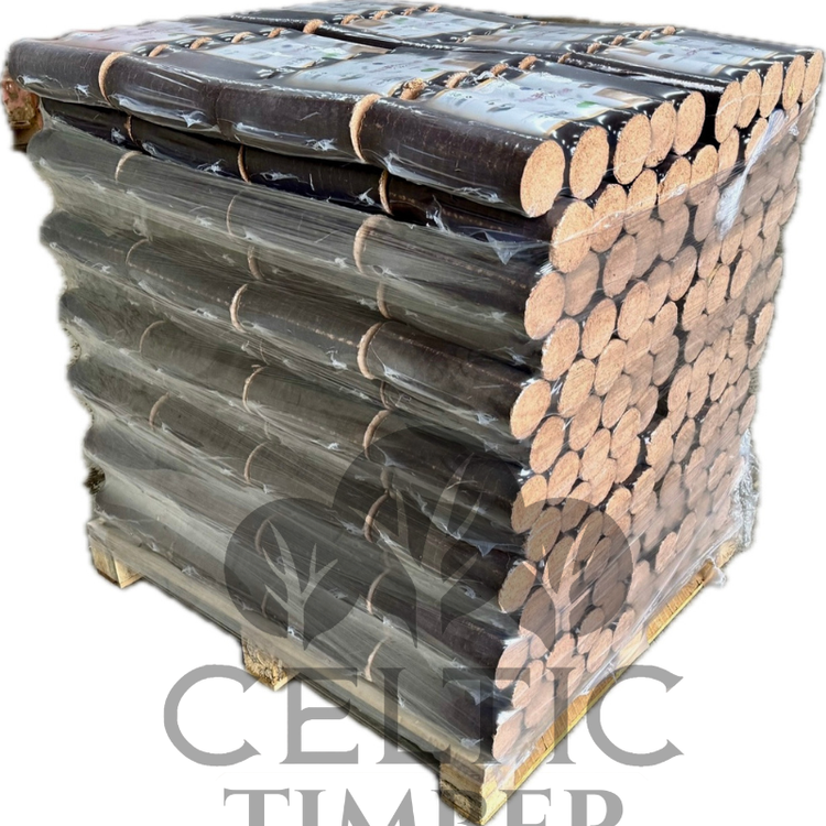 Round Hardwood Heat Logs – Premium Briquettes