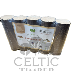 Round Hardwood Heat Logs – Premium Briquettes
