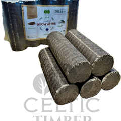 Round Hardwood Heat Logs – Premium Briquettes