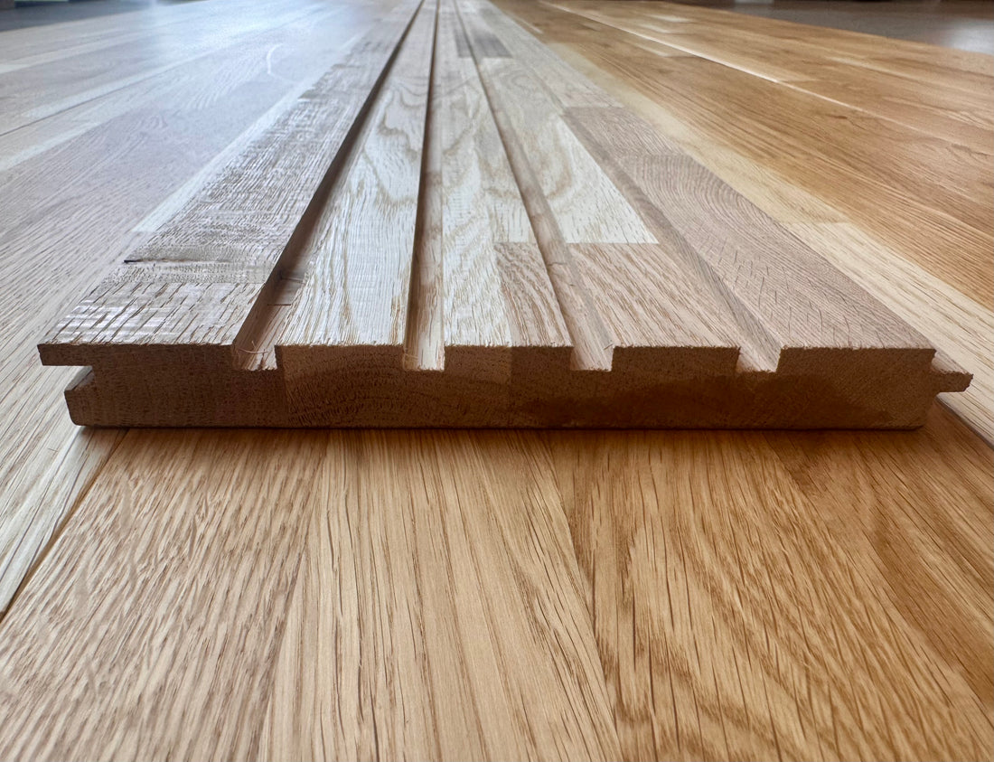 
                      
                        Solid Oak Finger Jointed Wall Cladding – Premium Osmo Oil Finish
                      
                    