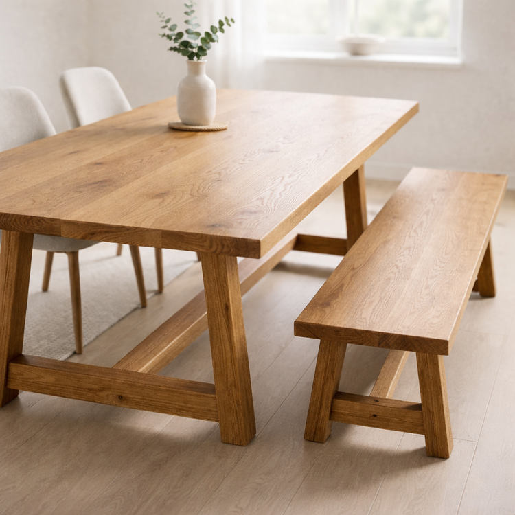 Solid Oak Boards Cut to Size (Over 500mm Wide) | Custom Oak Boards