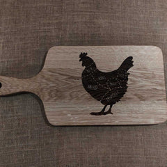 Solid Oak Chopping Boards with Personalised Engraving